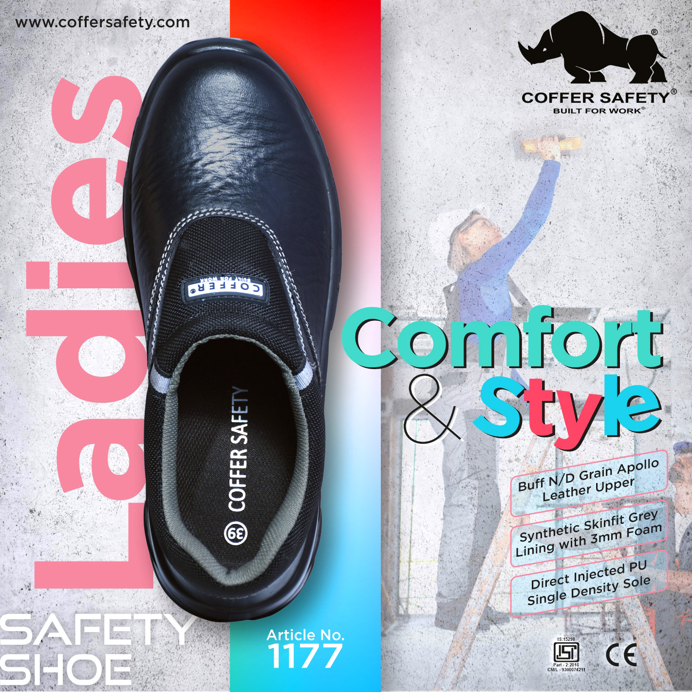 Coffer Safety Ladies Shoe Banner-1
